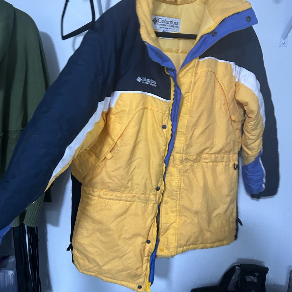 Columbia Yellow and Blue Ski Jacket